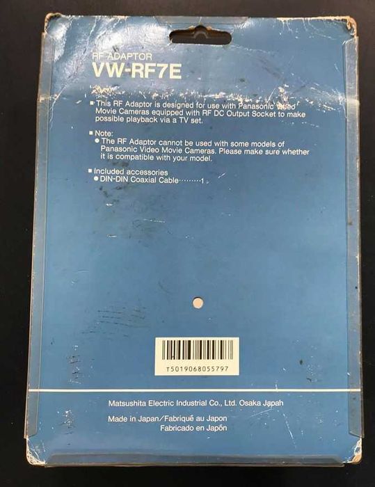 Adaptador RF Panasonic VW-RF7 (novo/selado)