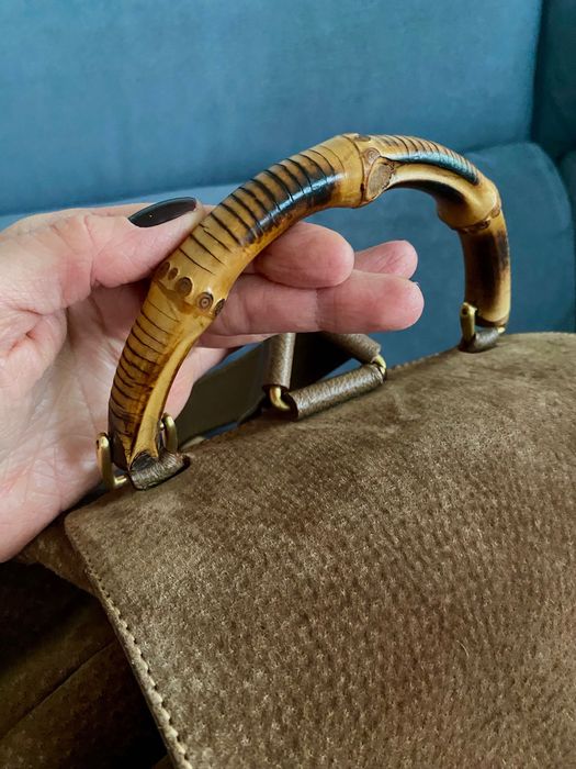 Vintage Gucci plecak zamszowy