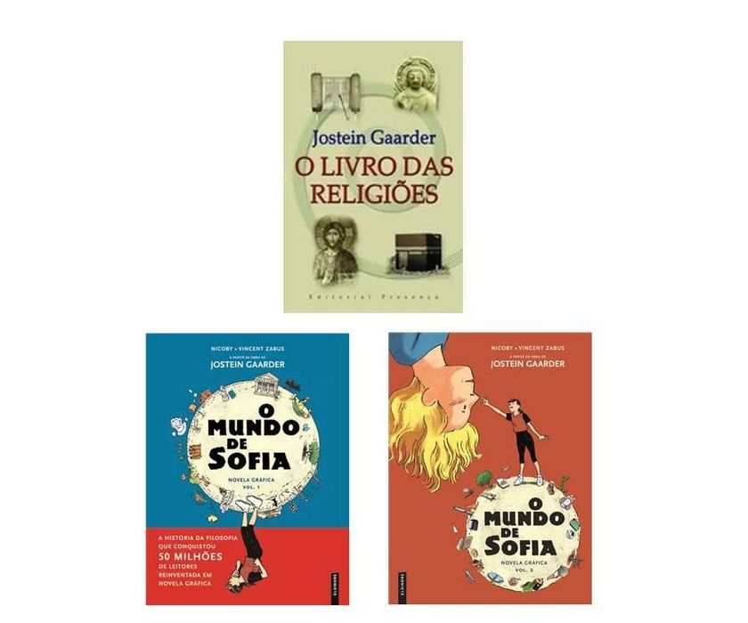 Jostein Gaarder: Livro das Religiões/ O Mundo De Sofia../.. -Desde 8€