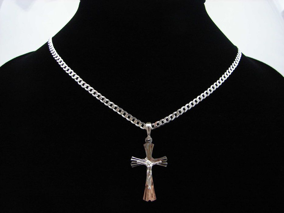 Łańcuszek męski Pancerka PT 0.80 dł.50 cm Bez krzyżyka.