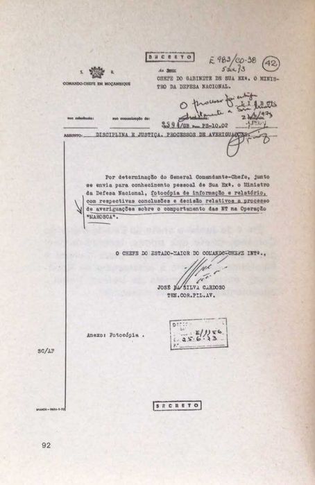 MASSACRES NA GUERRA COLONIAL - Tete, Lisboa 1976