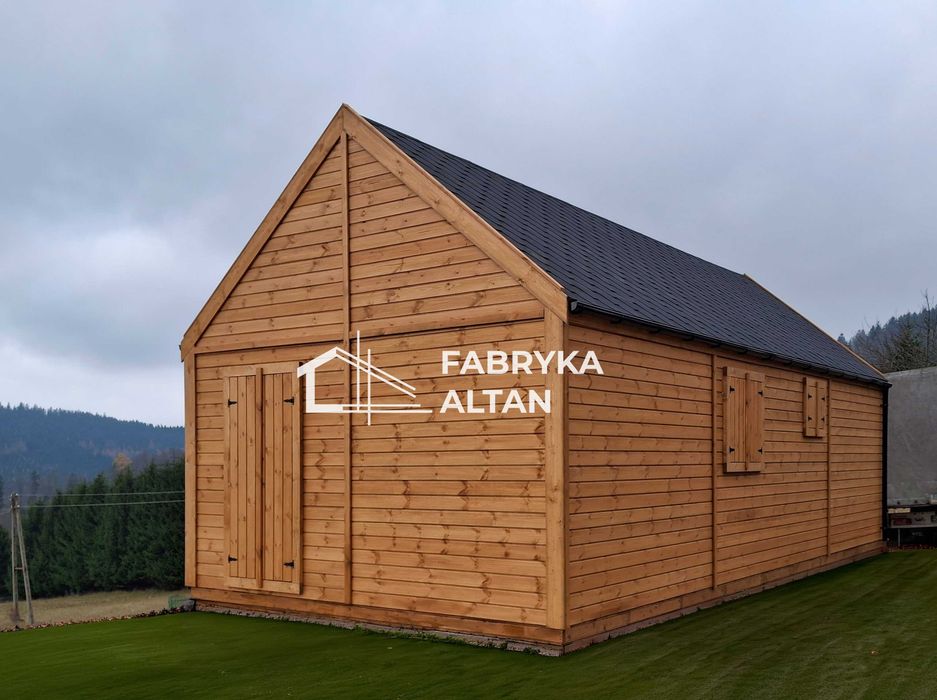 Domek letniskowy, stodoła, drewniany, nowoczesny, 4x8m - 32m -  Fabryka Altan