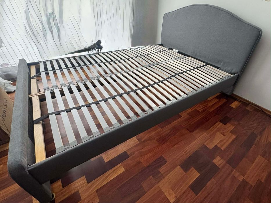 Łóżko ikea hauga 140x200 + dno łóżka Lonset