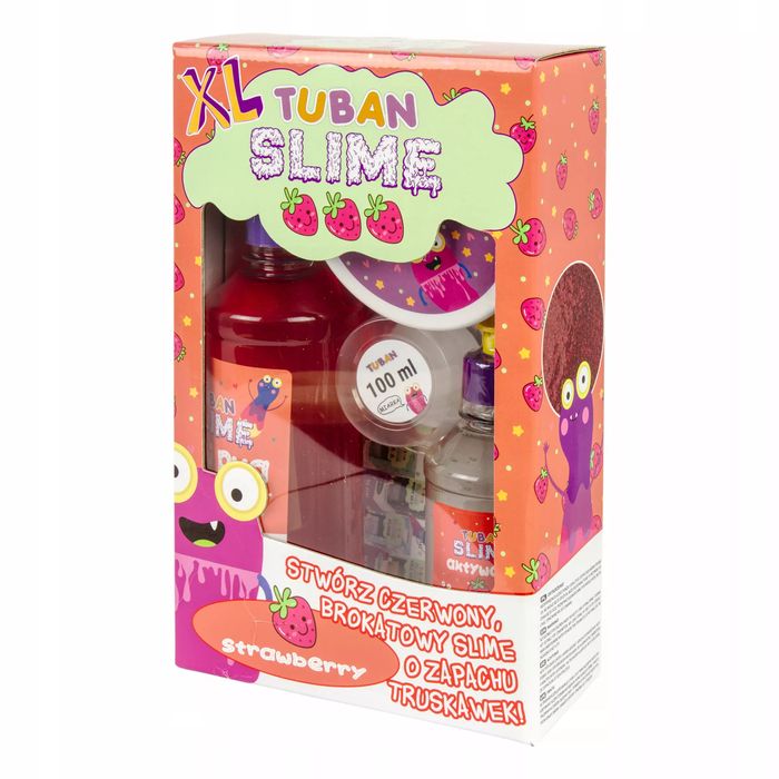 Zestaw Super Slime XL. Truskawka