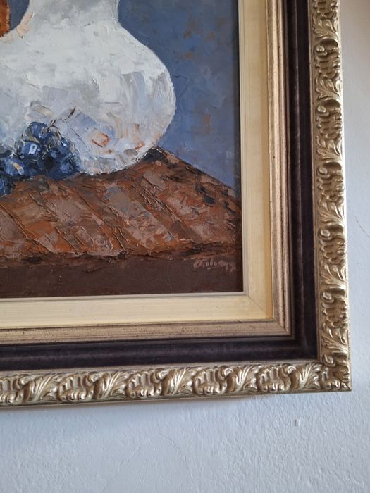 Quadro espatulado natureza-morta