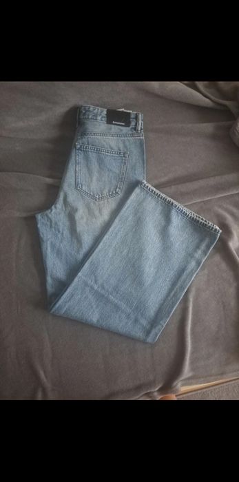 Spodnie straight wide