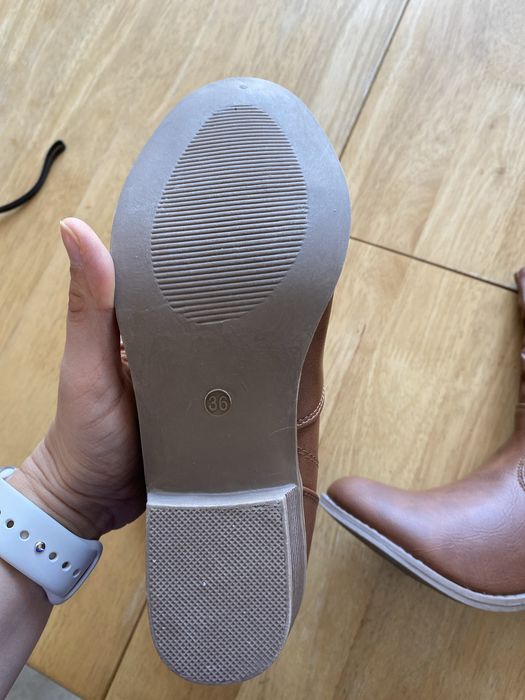 NOWE  Buty botki kowbojki 36 Camel