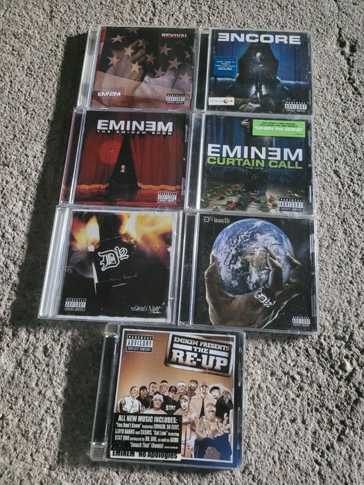 Lote de 7 cds eminem