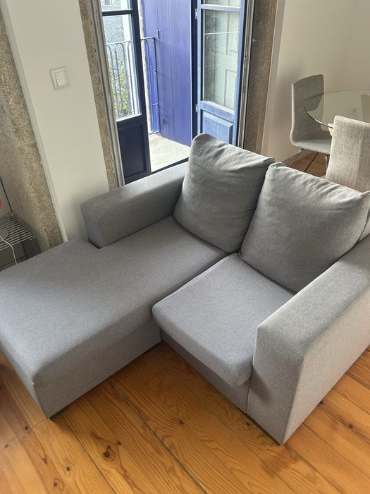 Sofá 2 lugares com chaise reversivel