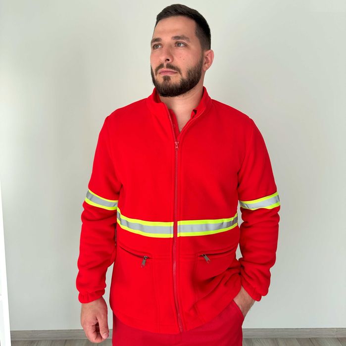 Флісова кофта ЕМД чоловіча| медична кофта утеплена ЕМД жіноча