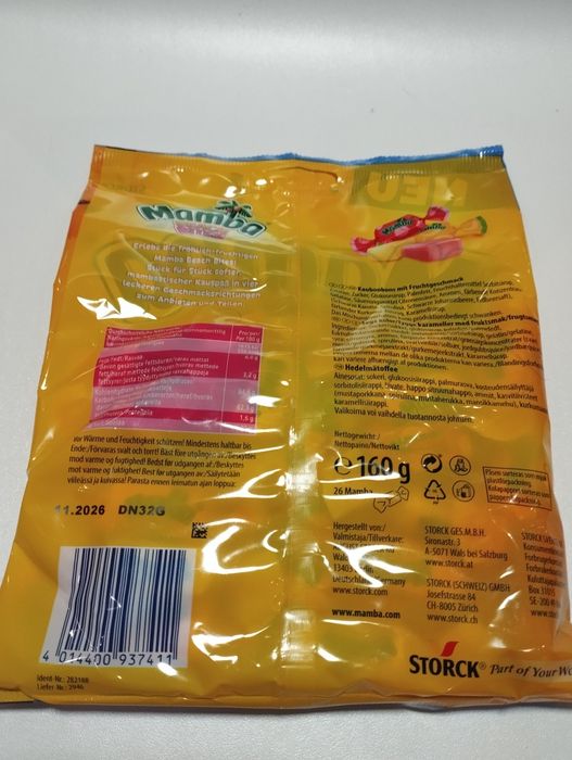 Mamba beach bites cukierki rozpuszczalne 160 g