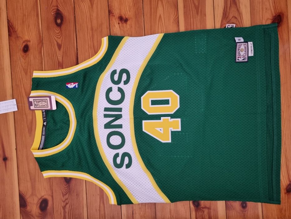 Jersey Adidas nba Seattle supersonics shown kemp