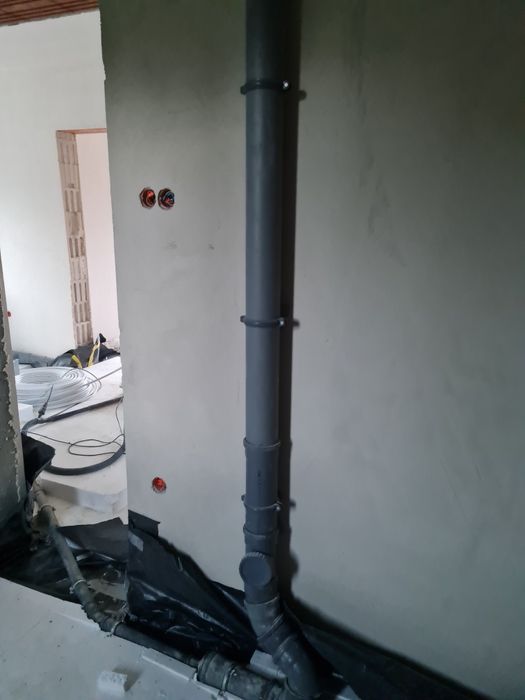 Ogrzewanie podłogowe, styropian, CWU na rozdzielaczu