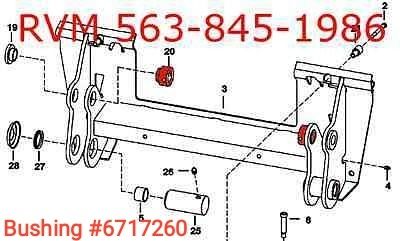 Втулки для Бобкет 6731979, 7145439, 6717259, 6717260 bushing bobcat