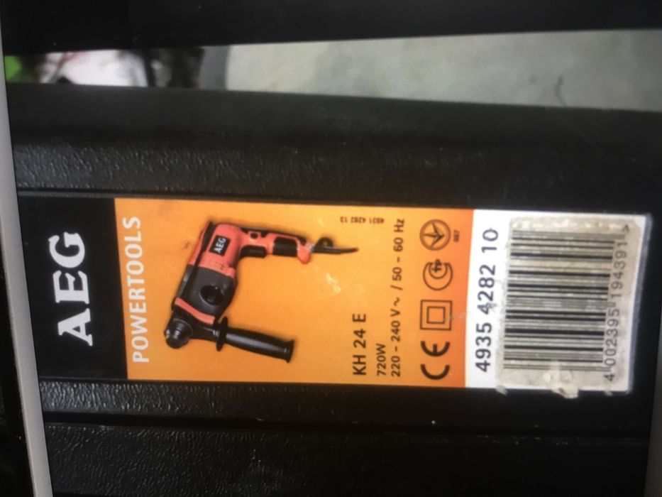 AEG перфоратор еще старый метал сделан в германии