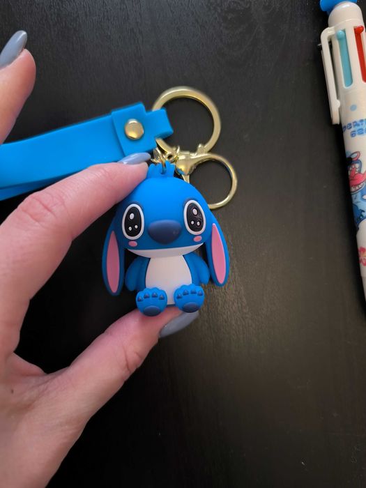 Porta chaves e caneta do Stitch