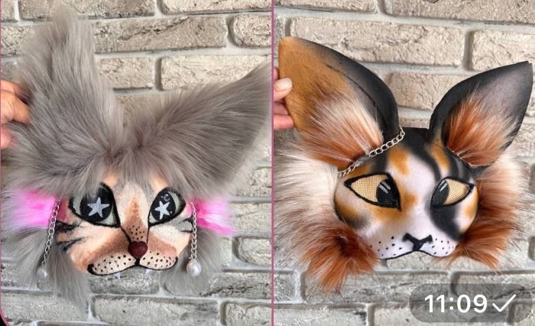 Маски , хвосты детские для квадробики