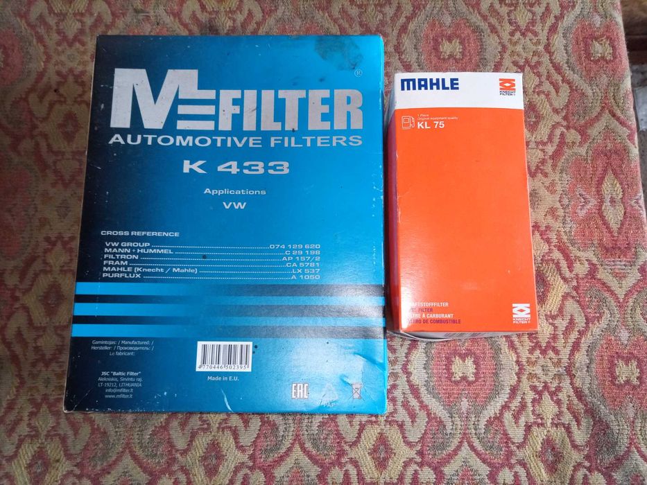 Продам топлівний та воздушний фільтри на Volkswagen T4