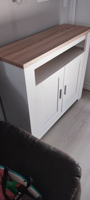 Movel aparador branco/carvalho