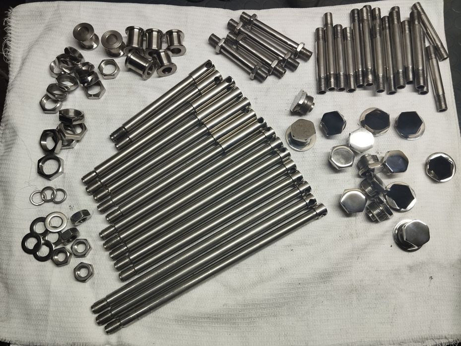 Ява гайки вилки та осі колеса нержавійка