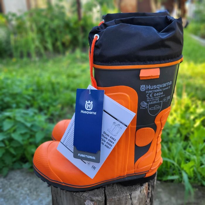 Сапоги бензопильшіка Husqvarna робочі чоботи