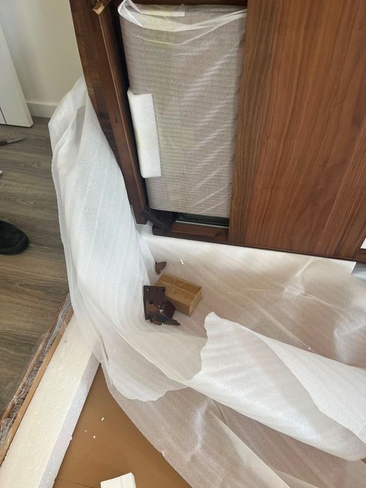 Mesa SKLUM Treveris castanho nogal escuro - peça partida