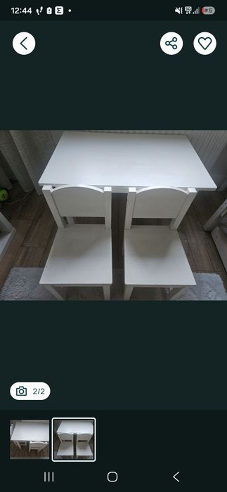 Dziecięce krzesło ikea, stolik + krzesla cena całość