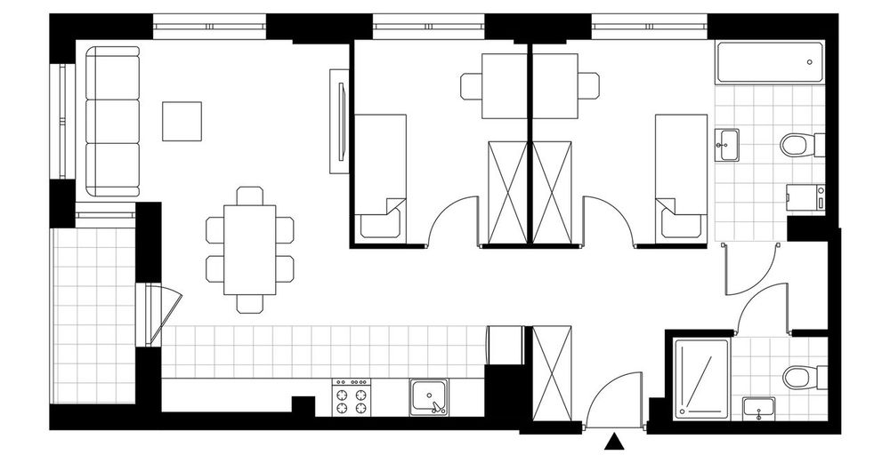 3-pokojowe mieszkanie 61 m² + balkon Bezpośrednio - Widok 4