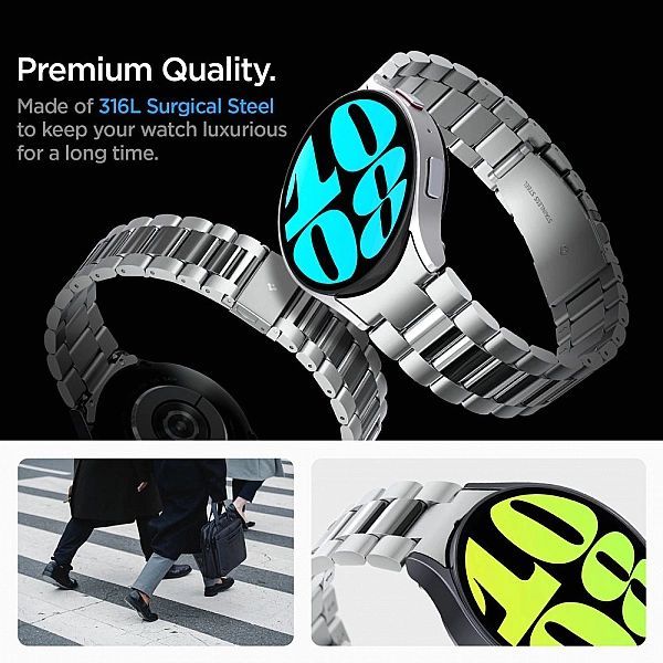 Spigen Modern Fit Band Samsung Galaxy Watch 6 (44 Mm) Silver