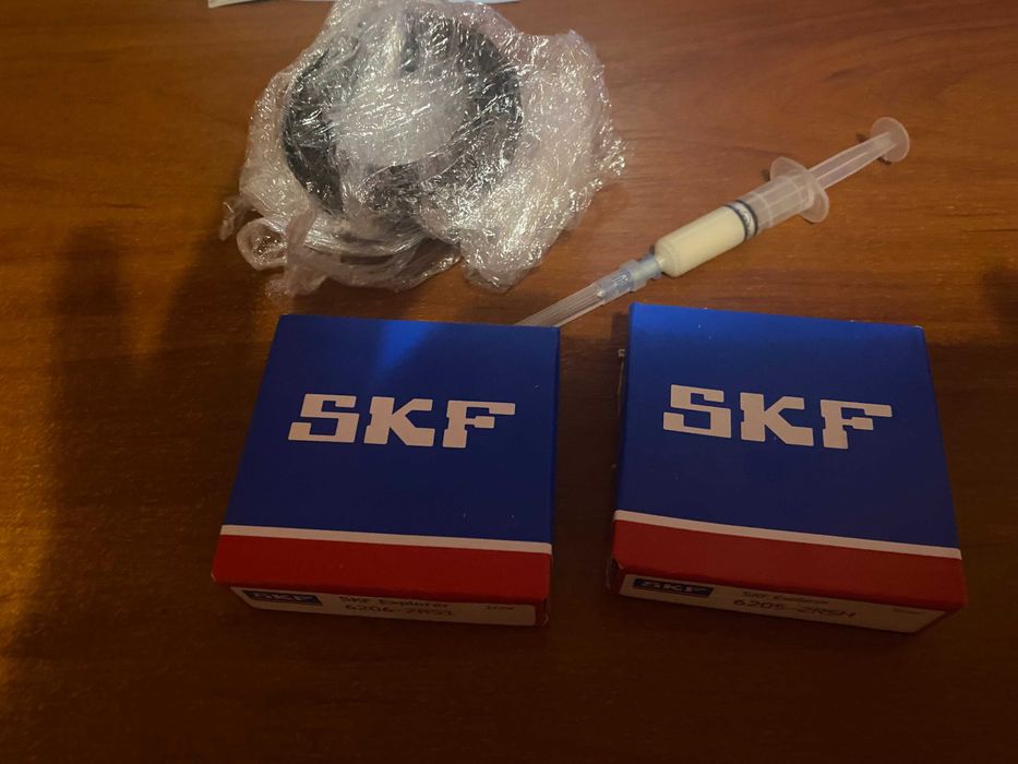 Комплект подшипников SKF и сальник для стиральной машины LG+ смазка для сальников