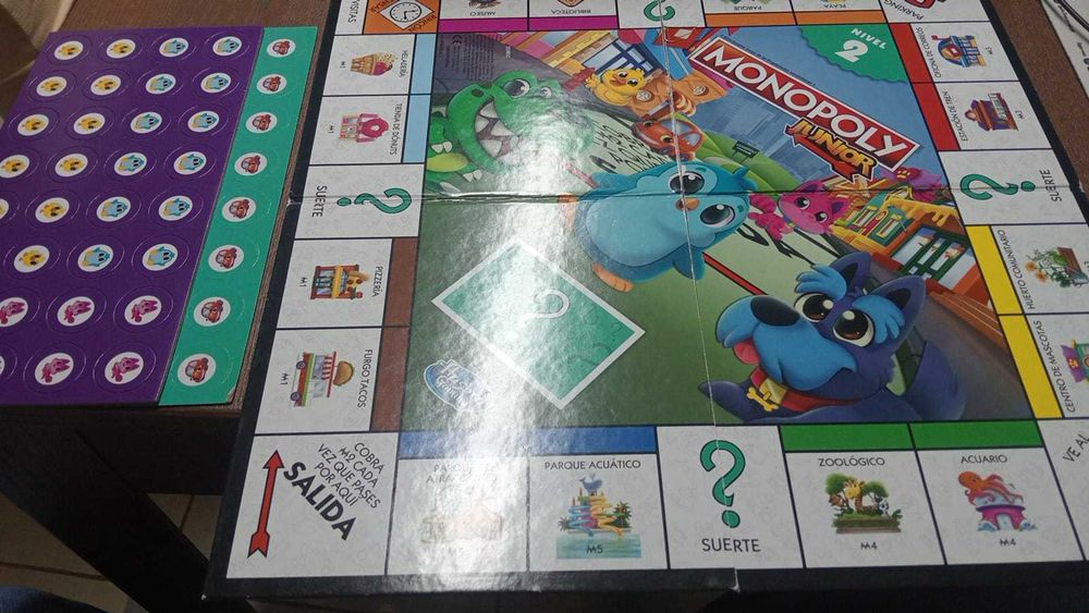 Jogo de Tabuleiro Monopoly Junior 2 em 1 Hasbro Gaming