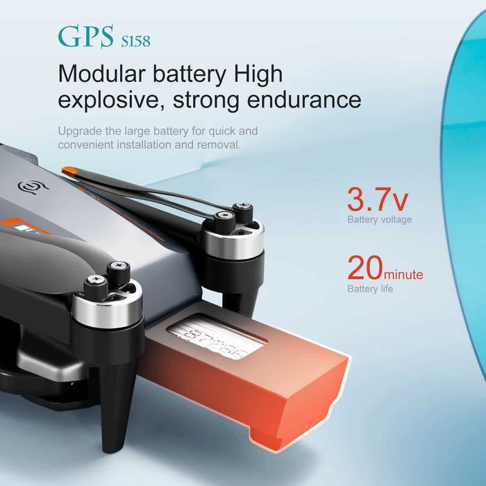 Dron S158 MAX GPS pilot z ekranem , unikanie przeszkód.