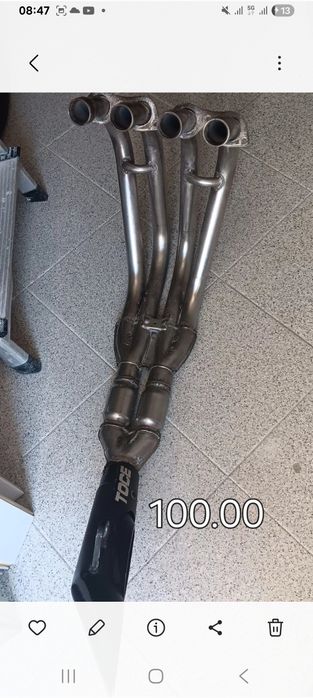 Escapamento da moto honda 600 hornet