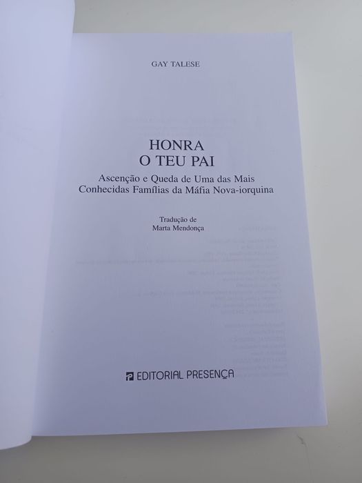 Honra o teu pai - gay talese