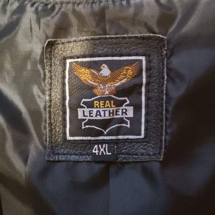 Kamizelka motocyklowa 4XL Real Leather