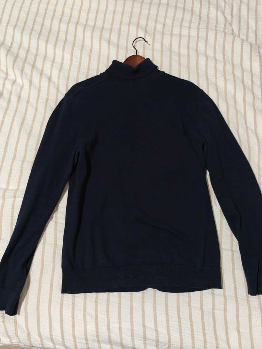 Sweter golf Selected granatowy, rozmiar M
