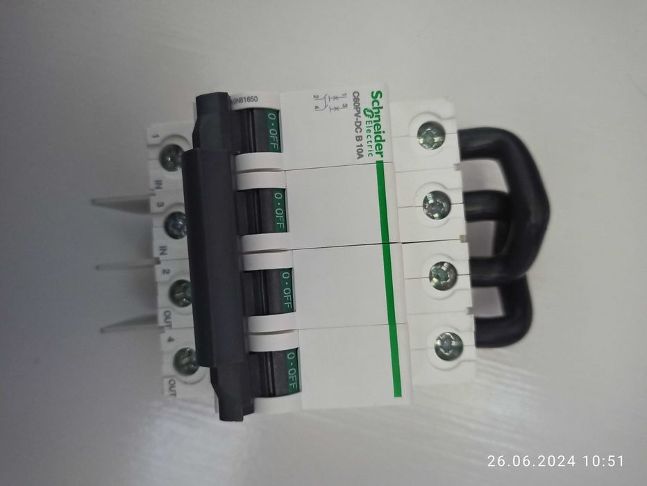 Wyłącznik nadprądowy Schneider C60PV- DC-B 10A