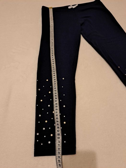 Legginsy 3/4 granatowe roz. S-M