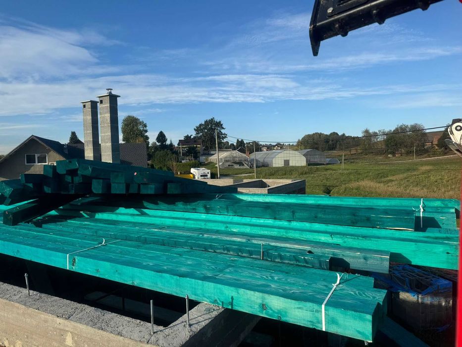 Więźba dachowa deski szalunkowe