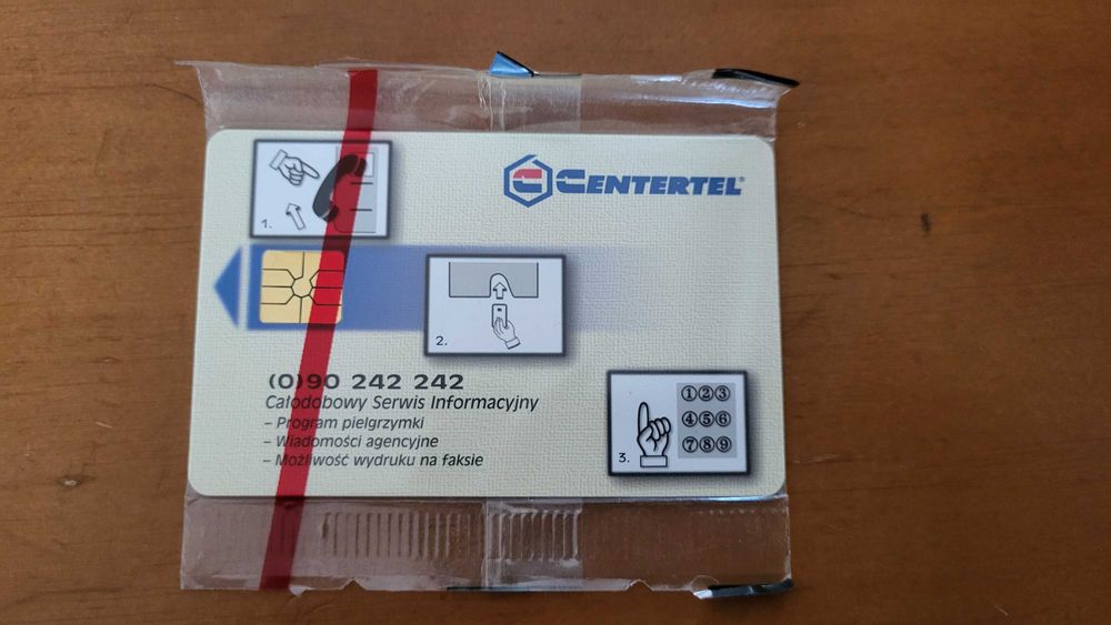 Karta telefoniczna Pełna, Nowa, Centertel 10Ca w folii