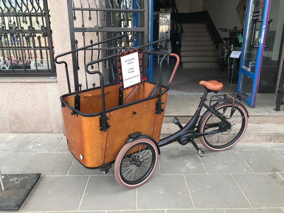 rower elektryczny cargo riksza cena wyprzedaży -50%