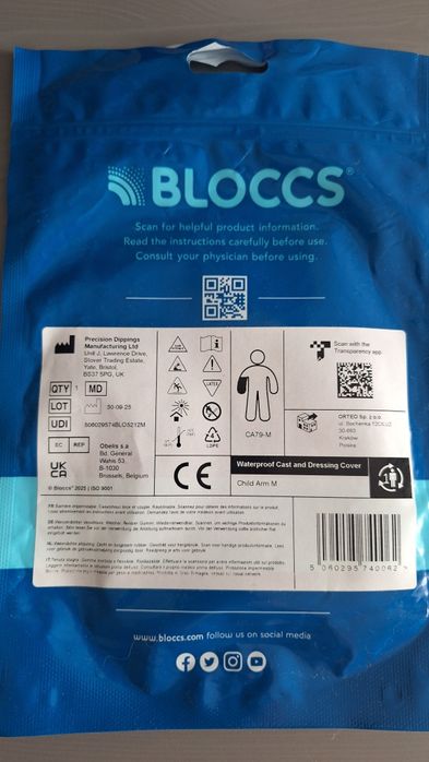 Bloccs ochraniacz gipsu na rękę