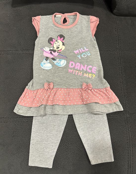 Túnica + 2 Calças Leggings Minnie (12M)