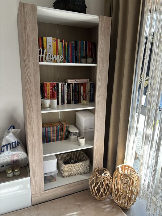 Estante branco e carvalho NOVA