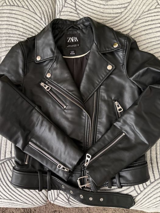 Кожаная куртка косуха Zara (Размер XS) в идеальном состоянии