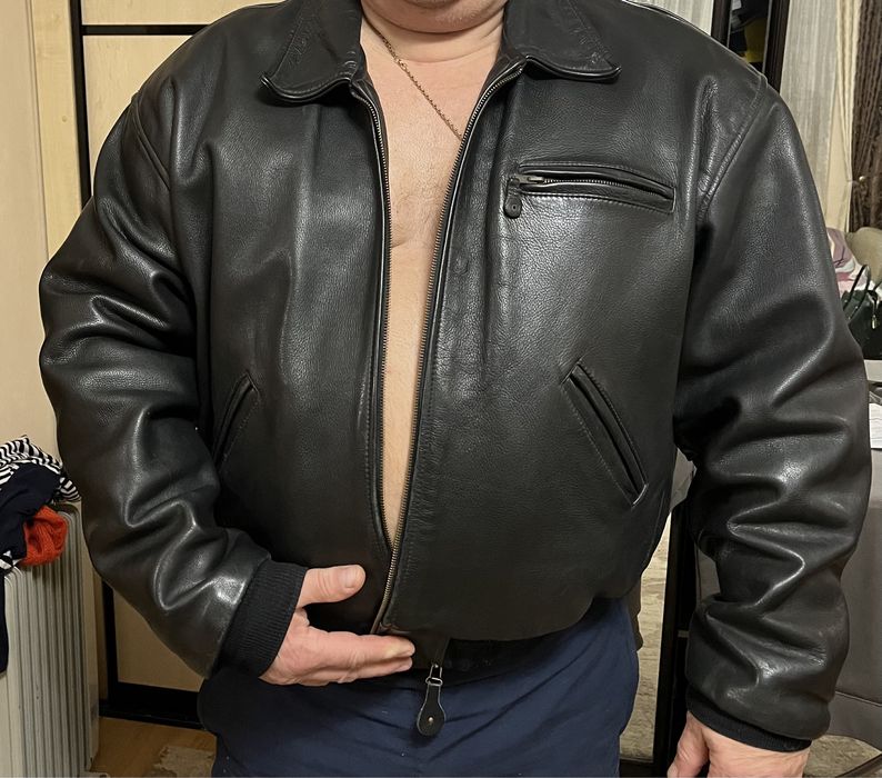 Кожаная куртка Инд.пошив 4-5XL