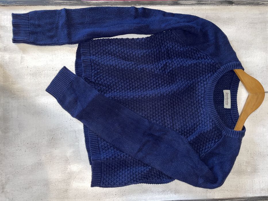 Camisola de malha azul