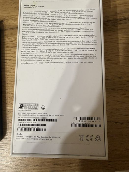 Iphone 15plus 128GB