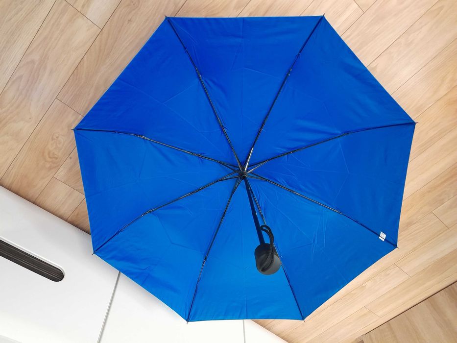 Nowy mini parasol półautomatyczny_Windproof_Umbrella_89 cm, niebieski