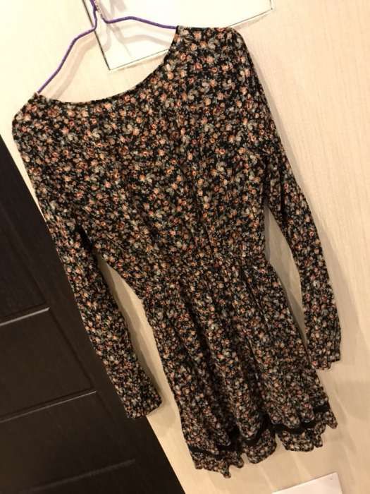 Платье цветочный принт, размер XS-S